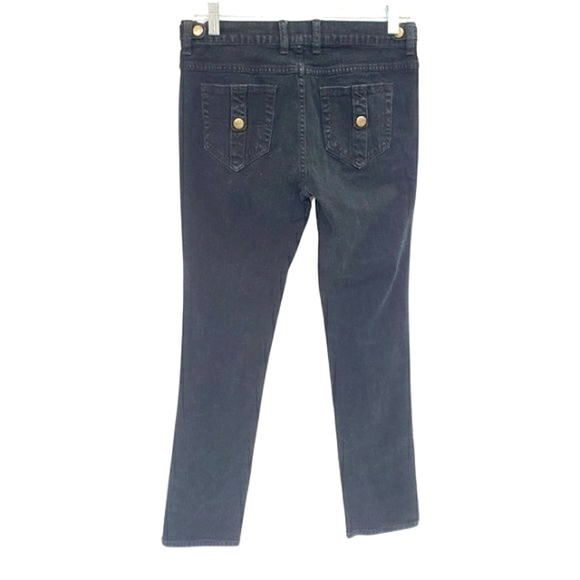 UO midrise Black Skinny Denim w/Ankle Buttons - Picture 9 of 9